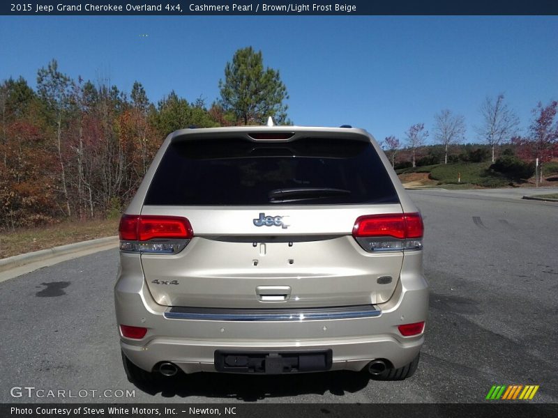Cashmere Pearl / Brown/Light Frost Beige 2015 Jeep Grand Cherokee Overland 4x4