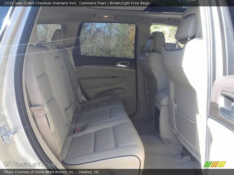 Cashmere Pearl / Brown/Light Frost Beige 2015 Jeep Grand Cherokee Overland 4x4