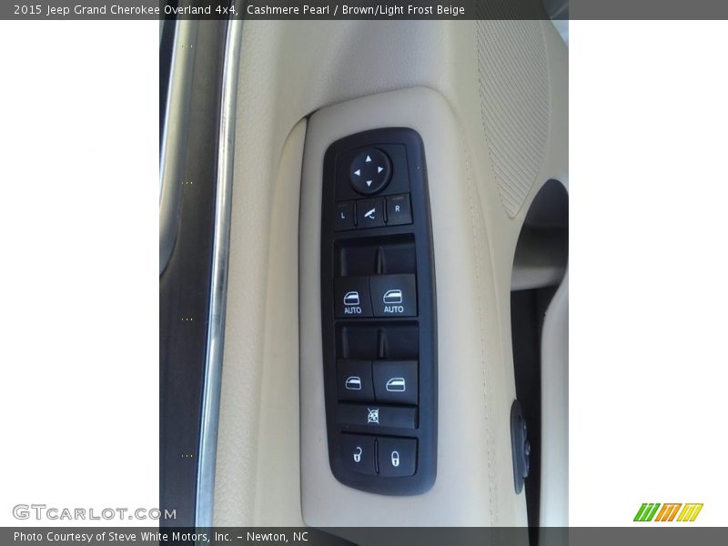 Cashmere Pearl / Brown/Light Frost Beige 2015 Jeep Grand Cherokee Overland 4x4