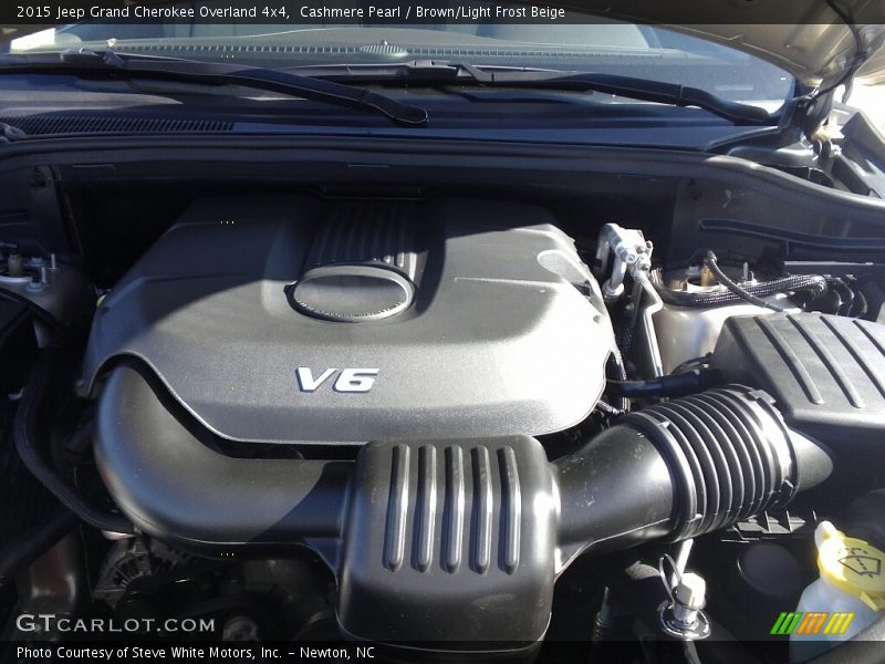 Cashmere Pearl / Brown/Light Frost Beige 2015 Jeep Grand Cherokee Overland 4x4