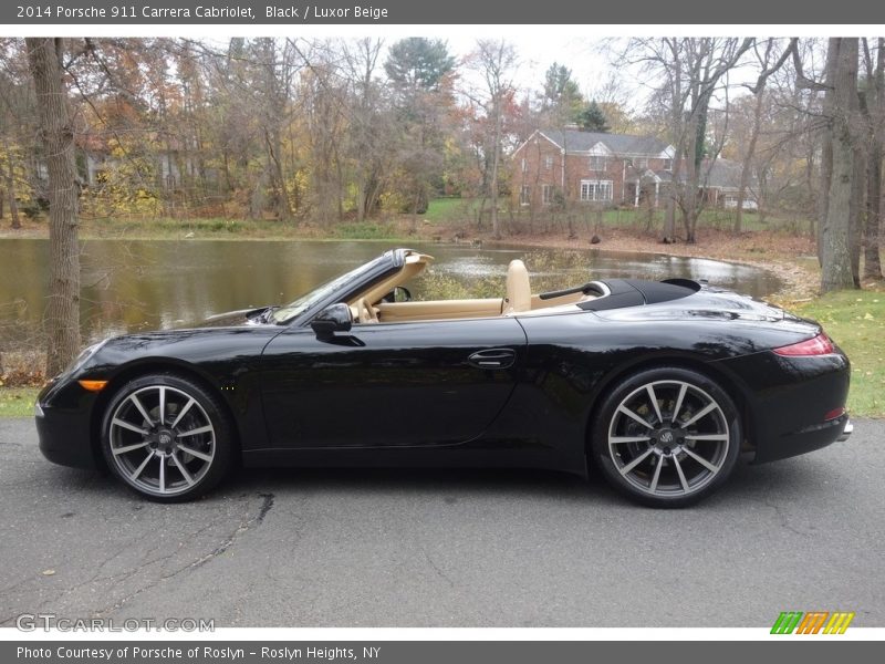 Black / Luxor Beige 2014 Porsche 911 Carrera Cabriolet