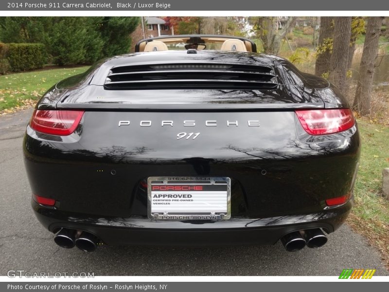 Black / Luxor Beige 2014 Porsche 911 Carrera Cabriolet