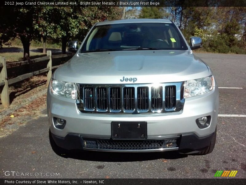 Bright Silver Metallic / Black/Light Frost Beige 2012 Jeep Grand Cherokee Limited 4x4