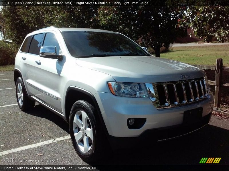Bright Silver Metallic / Black/Light Frost Beige 2012 Jeep Grand Cherokee Limited 4x4