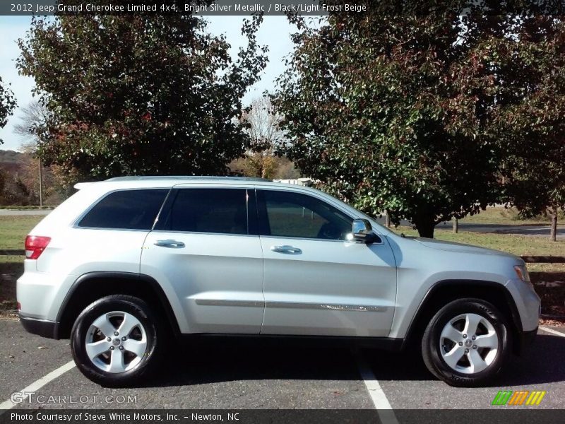 Bright Silver Metallic / Black/Light Frost Beige 2012 Jeep Grand Cherokee Limited 4x4