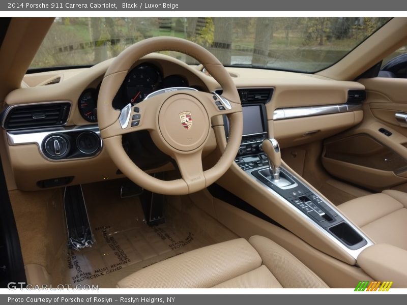 Black / Luxor Beige 2014 Porsche 911 Carrera Cabriolet