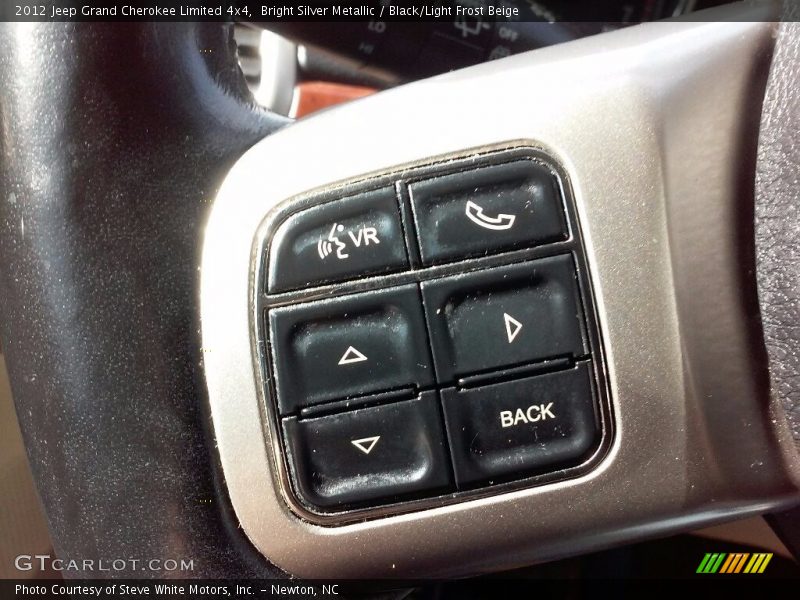 Bright Silver Metallic / Black/Light Frost Beige 2012 Jeep Grand Cherokee Limited 4x4