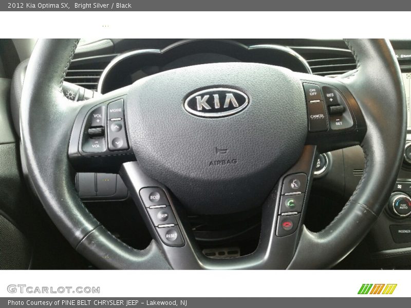 Bright Silver / Black 2012 Kia Optima SX