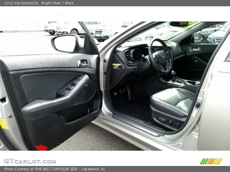 Bright Silver / Black 2012 Kia Optima SX