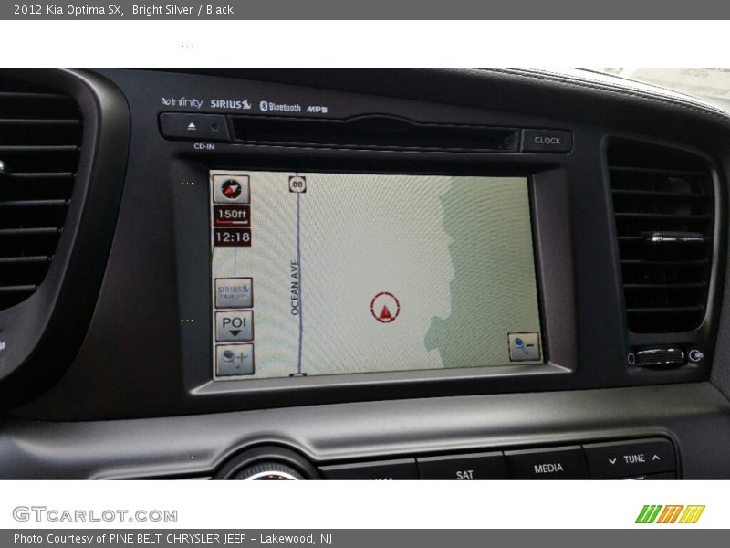 Bright Silver / Black 2012 Kia Optima SX