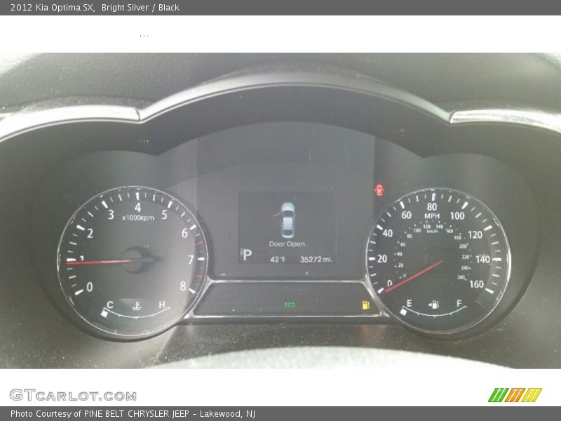 Bright Silver / Black 2012 Kia Optima SX