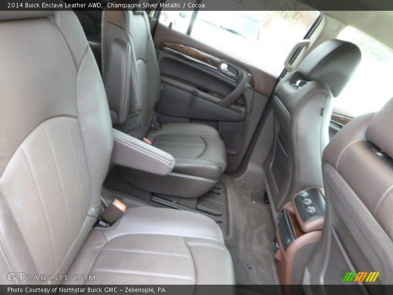 Champagne Silver Metallic / Cocoa 2014 Buick Enclave Leather AWD