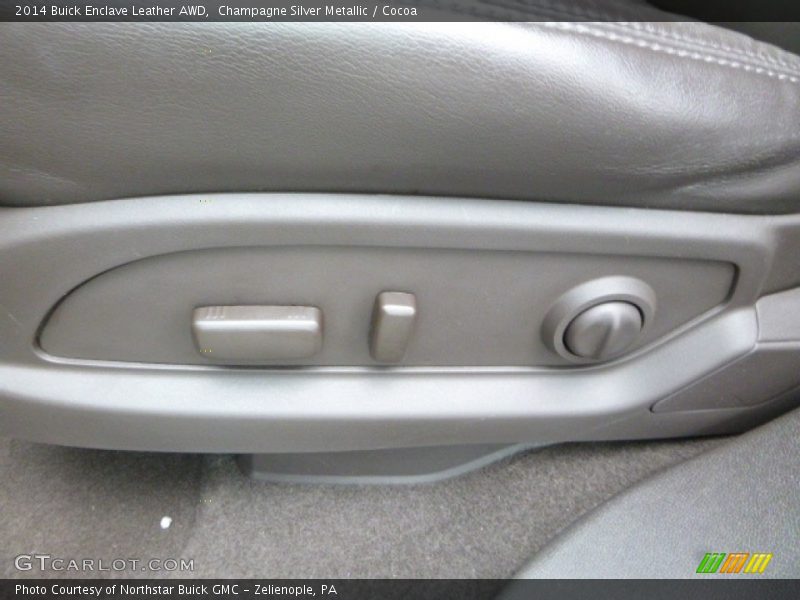 Champagne Silver Metallic / Cocoa 2014 Buick Enclave Leather AWD