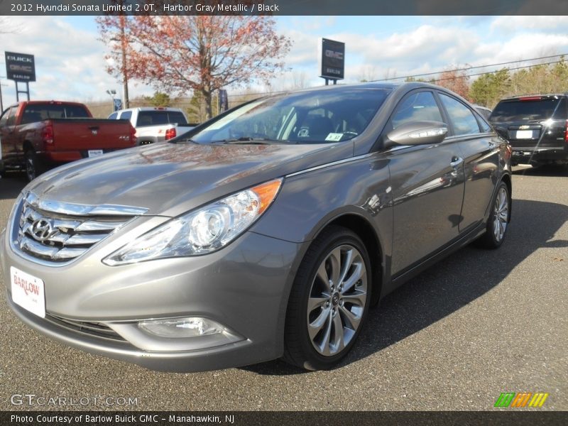 Harbor Gray Metallic / Black 2012 Hyundai Sonata Limited 2.0T