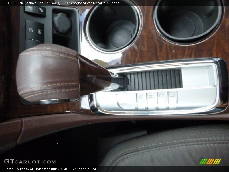 Champagne Silver Metallic / Cocoa 2014 Buick Enclave Leather AWD