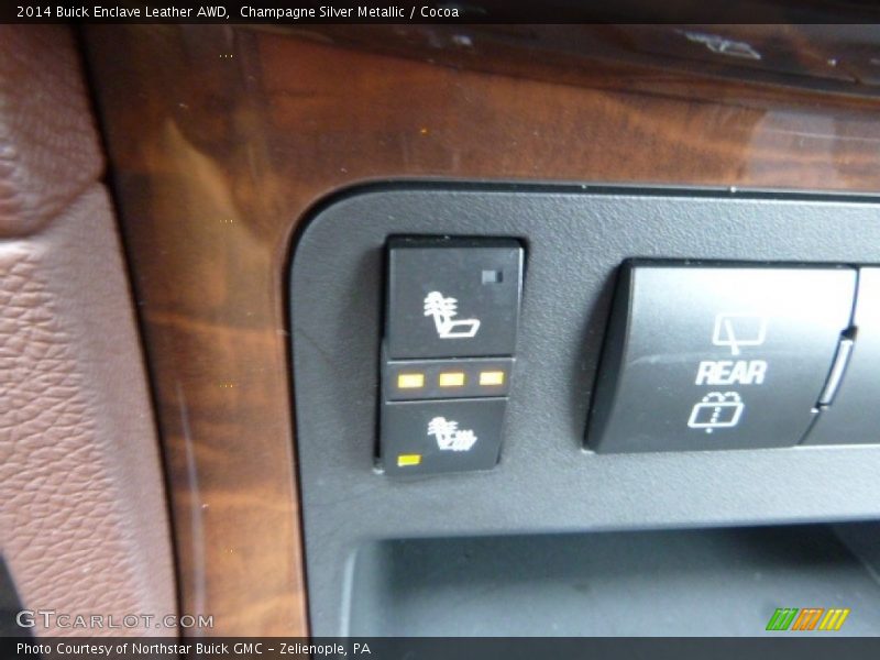 Champagne Silver Metallic / Cocoa 2014 Buick Enclave Leather AWD