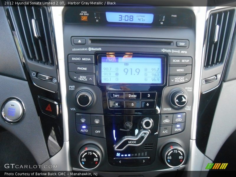 Harbor Gray Metallic / Black 2012 Hyundai Sonata Limited 2.0T