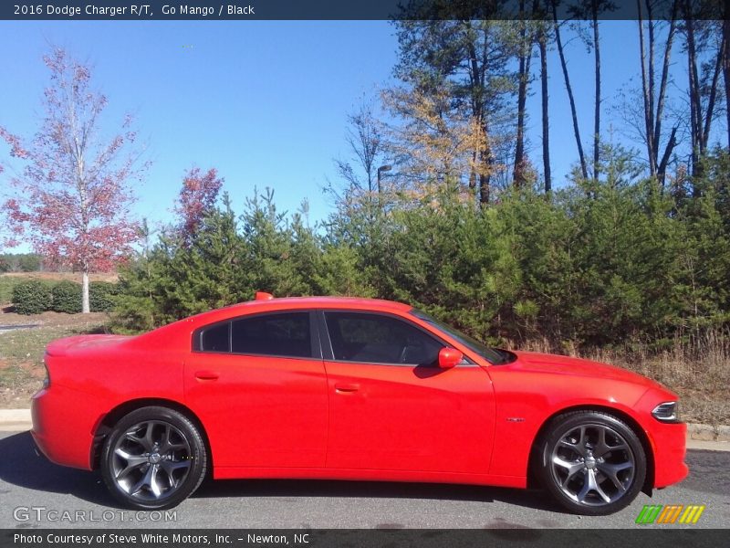 Go Mango / Black 2016 Dodge Charger R/T
