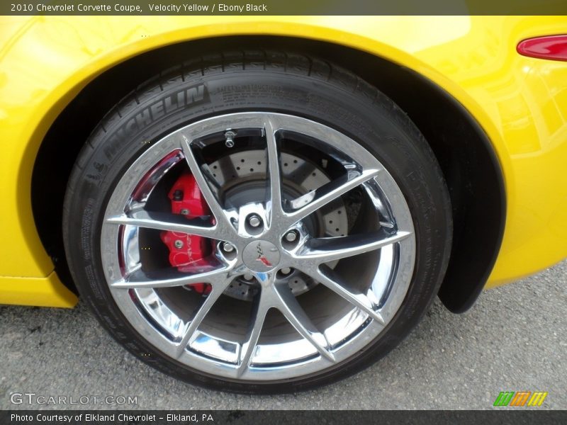 Velocity Yellow / Ebony Black 2010 Chevrolet Corvette Coupe