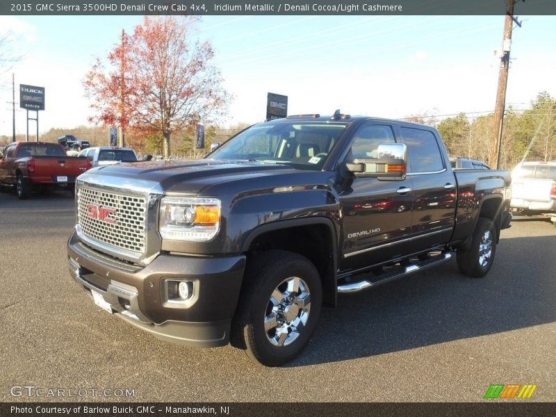 Iridium Metallic / Denali Cocoa/Light Cashmere 2015 GMC Sierra 3500HD Denali Crew Cab 4x4