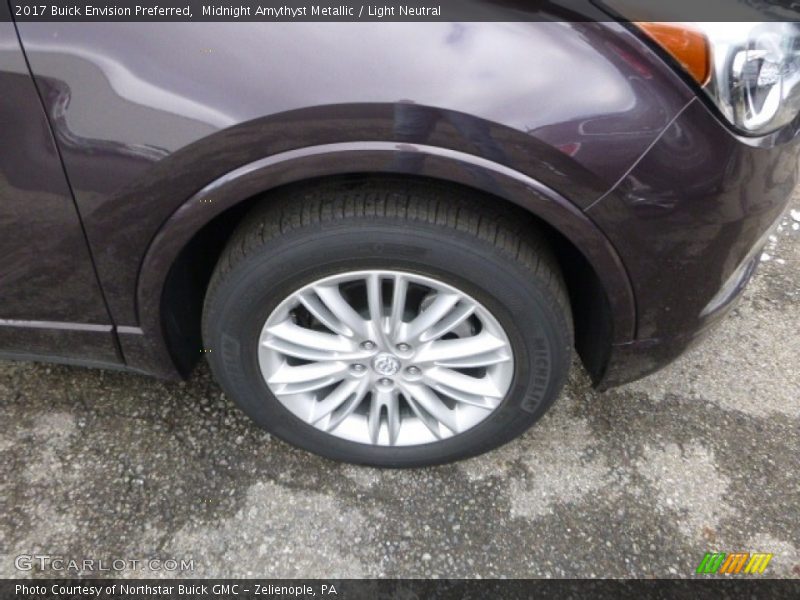 Midnight Amythyst Metallic / Light Neutral 2017 Buick Envision Preferred