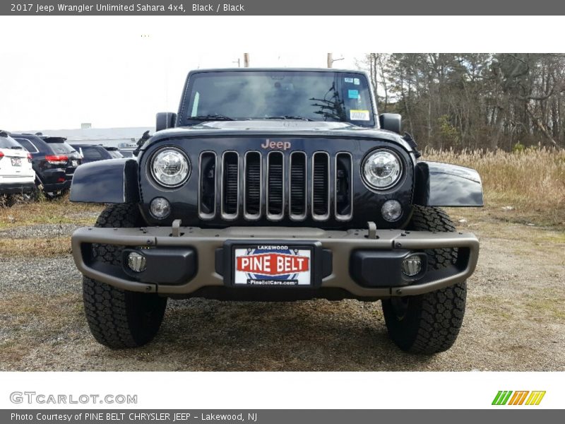 Black / Black 2017 Jeep Wrangler Unlimited Sahara 4x4