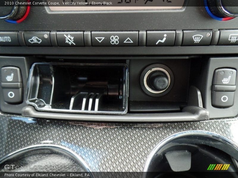 Velocity Yellow / Ebony Black 2010 Chevrolet Corvette Coupe