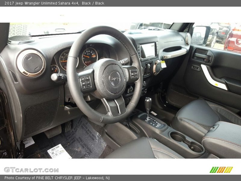 Black / Black 2017 Jeep Wrangler Unlimited Sahara 4x4