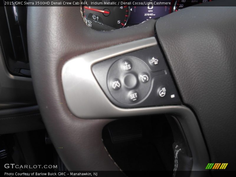 Iridium Metallic / Denali Cocoa/Light Cashmere 2015 GMC Sierra 3500HD Denali Crew Cab 4x4
