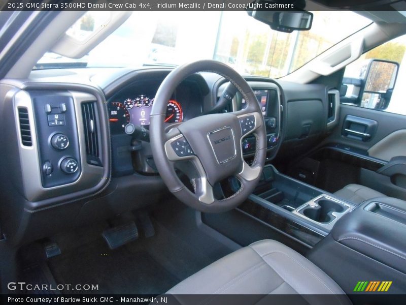 Iridium Metallic / Denali Cocoa/Light Cashmere 2015 GMC Sierra 3500HD Denali Crew Cab 4x4