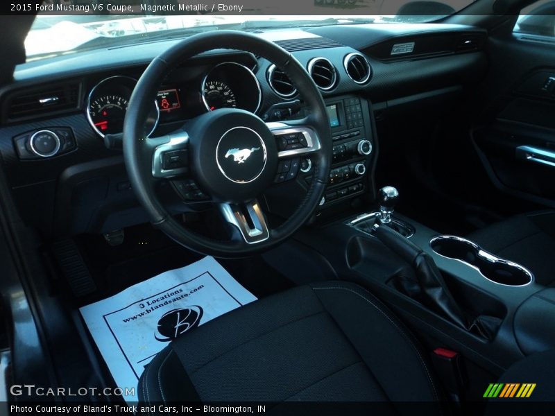 Magnetic Metallic / Ebony 2015 Ford Mustang V6 Coupe
