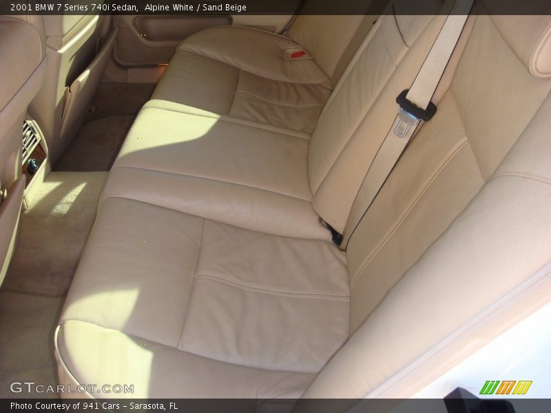 Alpine White / Sand Beige 2001 BMW 7 Series 740i Sedan