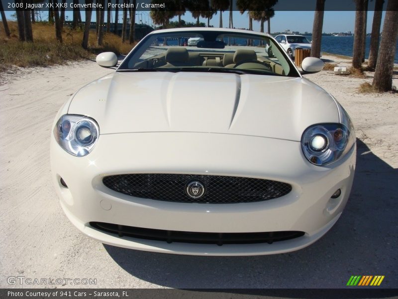 Porcelain / Caramel 2008 Jaguar XK XK8 Convertible