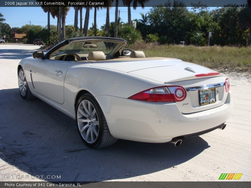 Porcelain / Caramel 2008 Jaguar XK XK8 Convertible