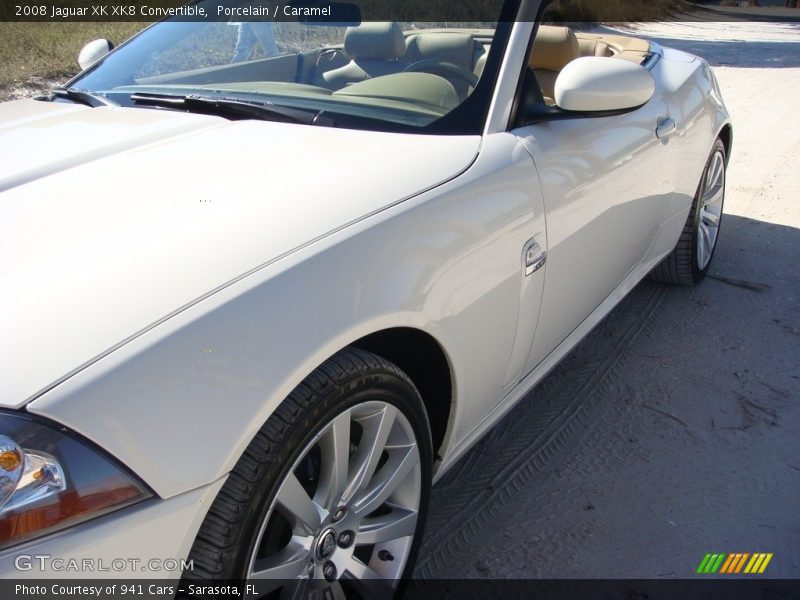 Porcelain / Caramel 2008 Jaguar XK XK8 Convertible