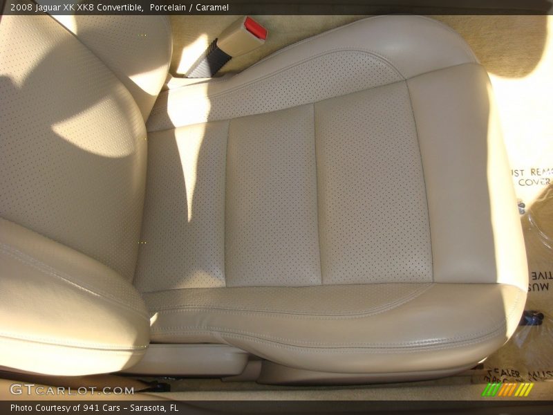 Porcelain / Caramel 2008 Jaguar XK XK8 Convertible