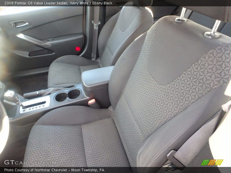 Ivory White / Ebony Black 2008 Pontiac G6 Value Leader Sedan