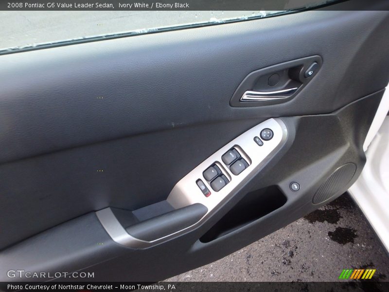 Ivory White / Ebony Black 2008 Pontiac G6 Value Leader Sedan