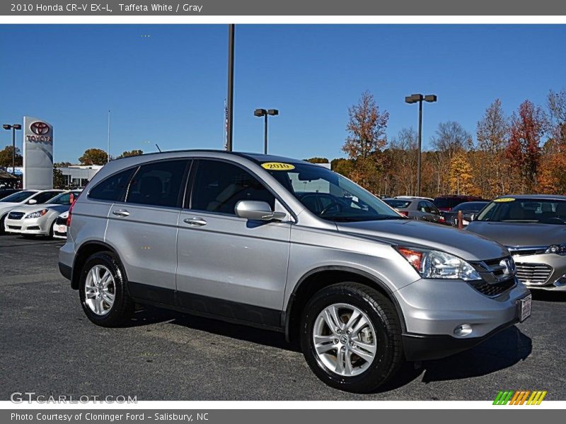Taffeta White / Gray 2010 Honda CR-V EX-L
