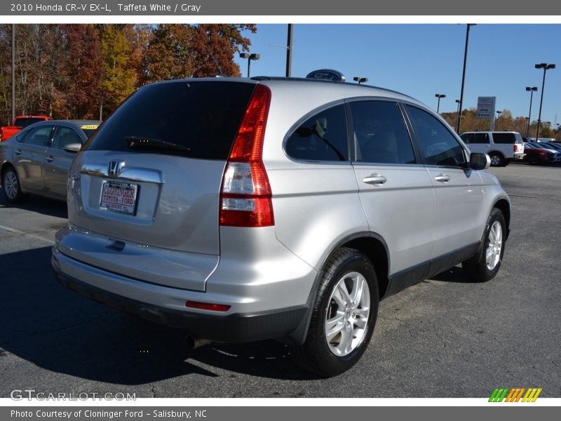 Taffeta White / Gray 2010 Honda CR-V EX-L
