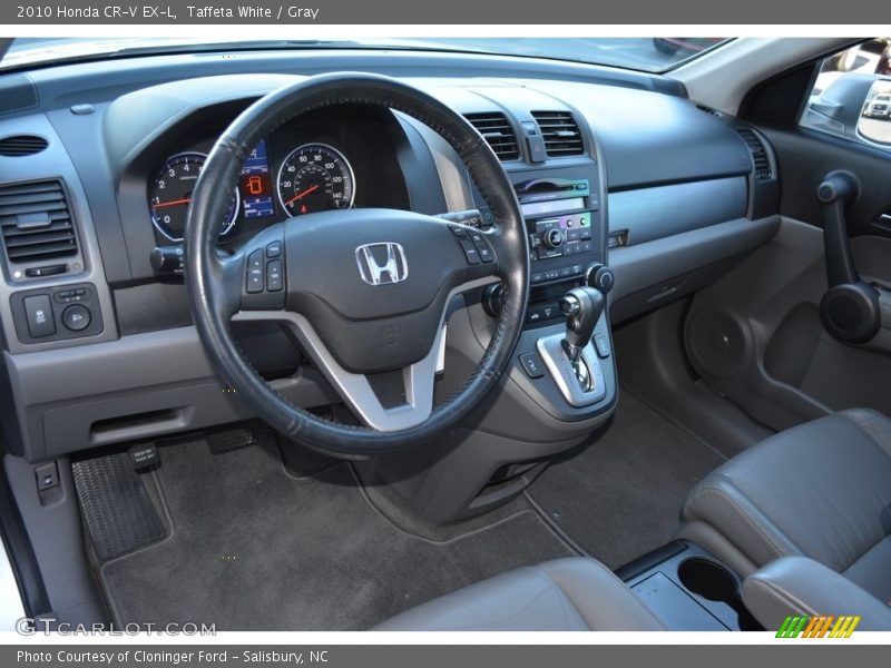 Taffeta White / Gray 2010 Honda CR-V EX-L