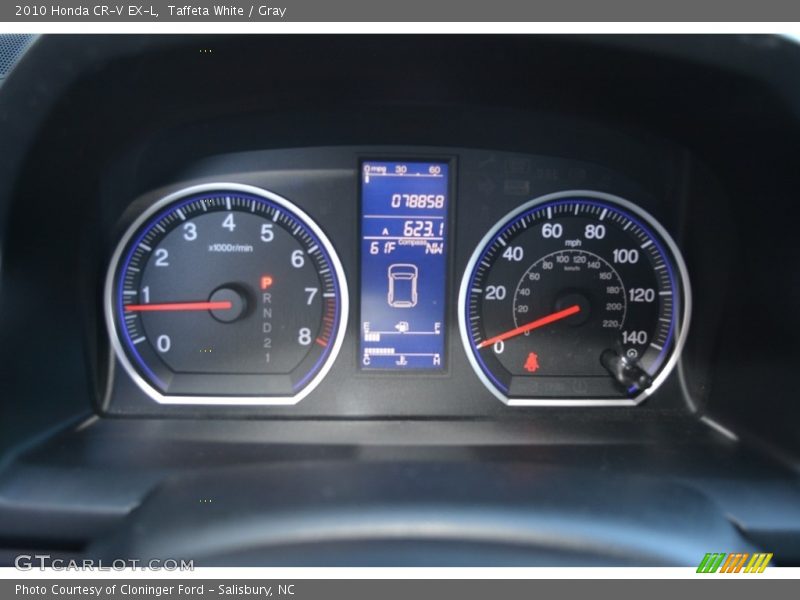 Taffeta White / Gray 2010 Honda CR-V EX-L