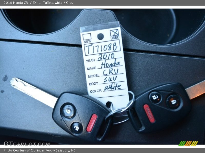 Taffeta White / Gray 2010 Honda CR-V EX-L