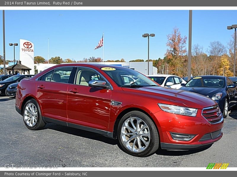 Ruby Red / Dune 2014 Ford Taurus Limited