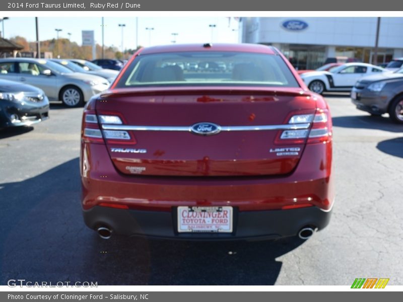Ruby Red / Dune 2014 Ford Taurus Limited