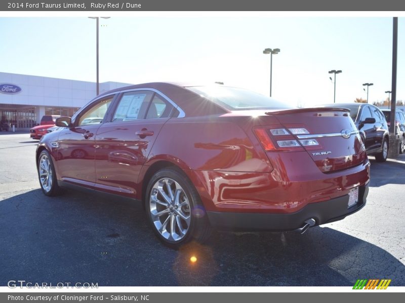 Ruby Red / Dune 2014 Ford Taurus Limited