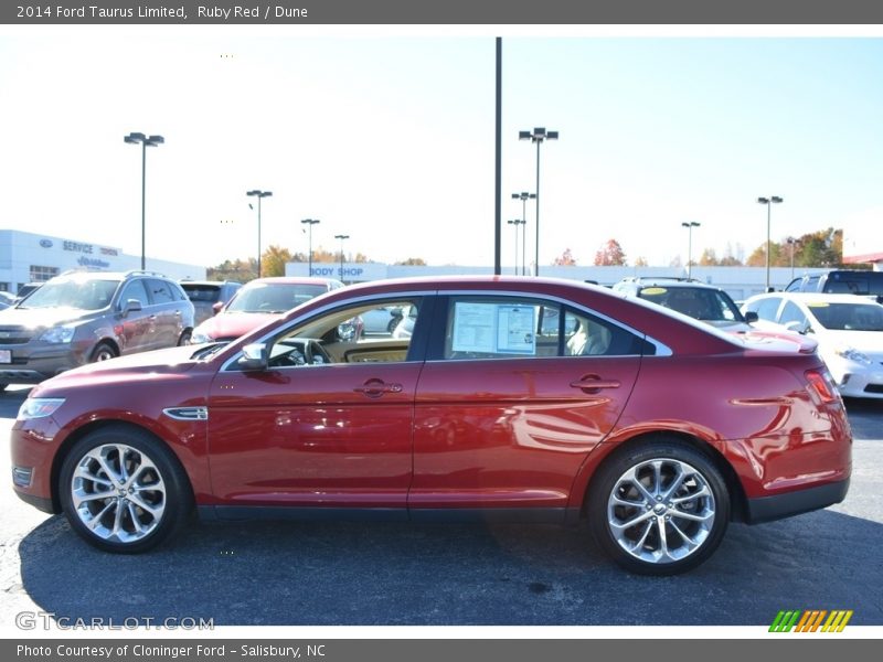 Ruby Red / Dune 2014 Ford Taurus Limited