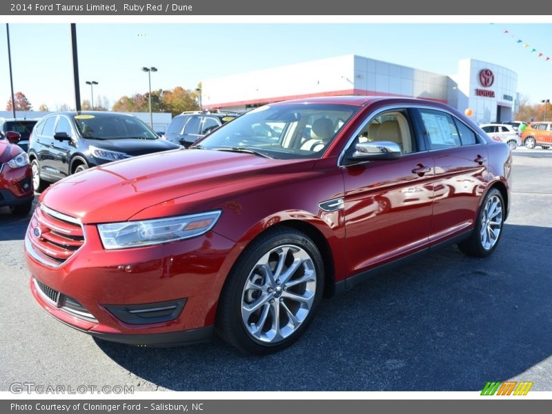 Ruby Red / Dune 2014 Ford Taurus Limited
