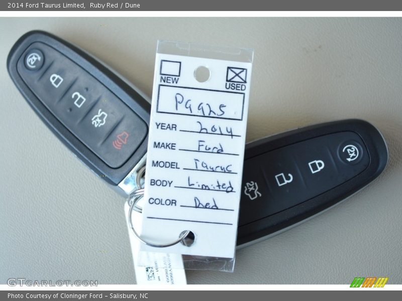 Ruby Red / Dune 2014 Ford Taurus Limited