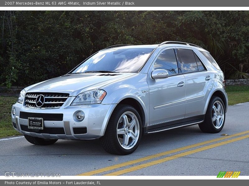 Iridium Silver Metallic / Black 2007 Mercedes-Benz ML 63 AMG 4Matic